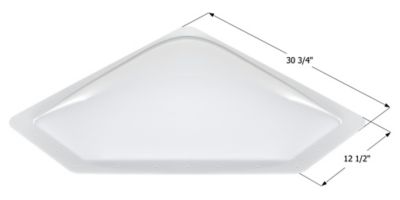 Icon RV Skylight, White, 26-3/4 in. x 9-1/2 in. x 6-1/4 in., NSL279