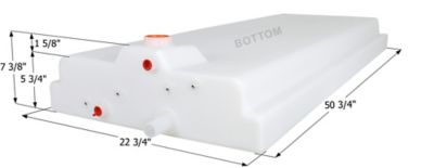 Icon Forest River Fresh Water Tank WT3855, 50 3/4x22 3/4x5 3/4, 26 Gal