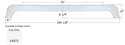 Icon Triple Axle Fender Skirt for Forest River Models, White, FS4471