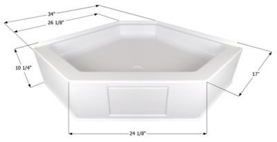 Icon Neo Angle Shower Pan - NSB3434