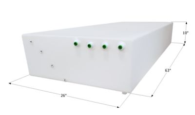 Icon Jayco Fresh Water Tank WT3545, 63x26x10, 64.5 Gal, 14028