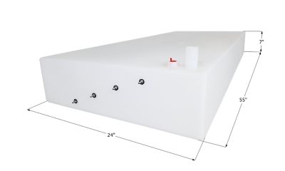 Icon Jayco Fresh Water Tank WT3594, 55x24x7, 38 Gal, 14232