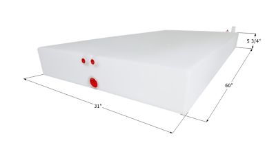 Icon Jayco Fresh Water Tank, WT3544, 60x31x5 3/4, 42 Gal, 14234