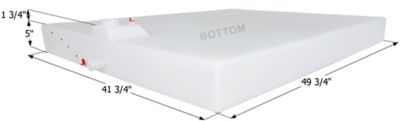 Icon Fresh Water Tank WT3856, 49 3/4x41 3/4x5, 43 Gal