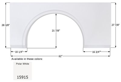 Image showing  Rev Class A Single Axle Fender Skirt for Fleetwood Models, FS5917