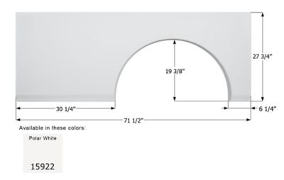 Image showing  Rev Class A Single Axle Fender Skirt for Fleetwood Models, FS5922