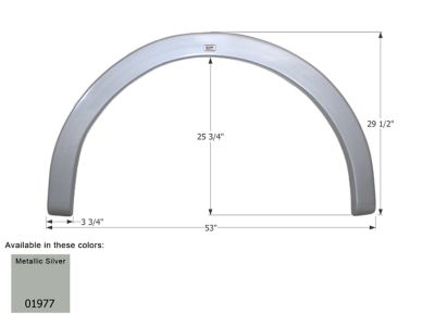 Icon Single Axle Fender Skirt for Gulf Stream Models, Gray, FS1977