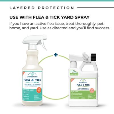Image showing  Flea, Tick & Mosquito Spray for Dogs, Cats, and Home - with Natural Essential Oils - 16 oz - Cedar