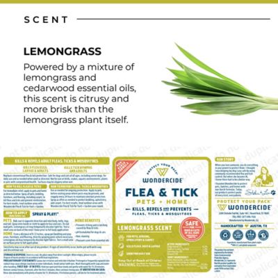 Image showing  Flea, Tick & Mosquito Spray for Dogs, Cats, and Home - with Natural Essential Oils - 16 oz - Lemongrass