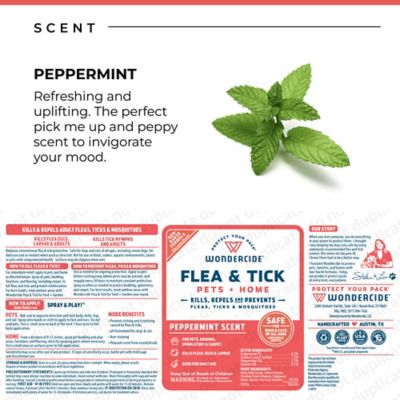 Image showing  Flea, Tick & Mosquito Spray for Dogs, Cats, and Home - with Natural Essential Oils - 16 oz - Peppermint