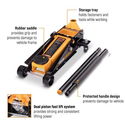 Image showing 5 th GEARWRENCH 3 Ton Heavy Duty Floor Jack