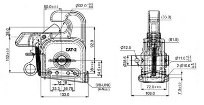 Image showing  Cat 2 Quick-Hitch Lower Hooks. No-Weld-Required Lift-Arm Upgrade Kit