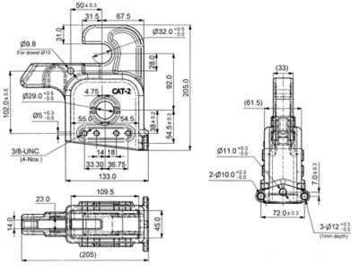 Image showing 5 th ToolTuff Direct Cat 2 Quick-Hitch Lower Hooks. No-Weld-Required Lift-Arm Upgrade Kit