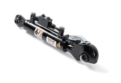 Image showing  Cat 1 Hydraulic Top Link Kit with Hoses Quick Release Cable 30mm Rod 50mm Cylinder 152mm Stroke 457mm Retracted