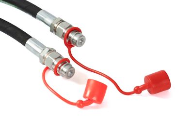 Image showing  Cat 1 Hydraulic Top Link Kit with Hoses Quick Release Cable 30mm Rod 50mm Cylinde 279mm Stroke 570mm Retracted