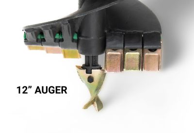 Image showing  12 in. Compact Industrial Duty Earth Auger, 2 9/16 in. Round Drive, Interchangeable Standard Edges