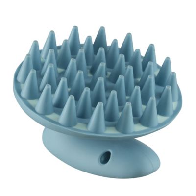 Image showing  Soft-Touch Round Curry Comb, Blue