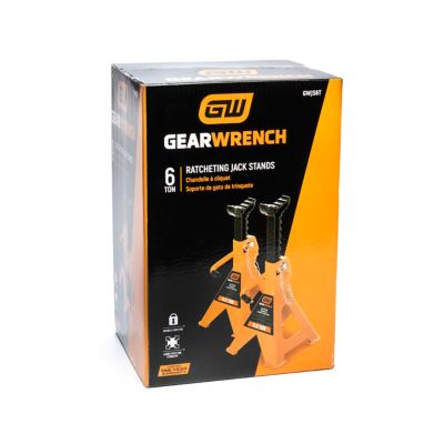 Image showing 5 th GEARWRENCH 6 Ton Ratcheting Jack Stand - 2 Per Pack