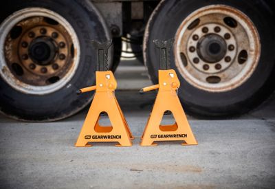 Image showing  12 Ton Ratcheting Jack Stand - 2 Per Pack