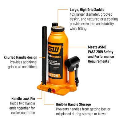 Image showing 5 th GEARWRENCH 6 Ton Hydraulic Bottle Jack