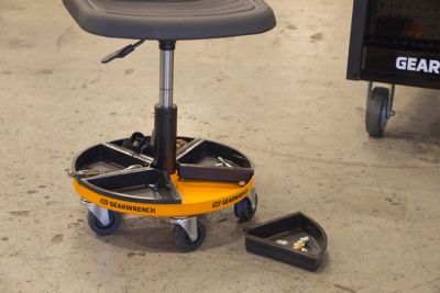 Image showing  Adjustable Height Swivel Mechanics Seat 18 in. to 22 in.