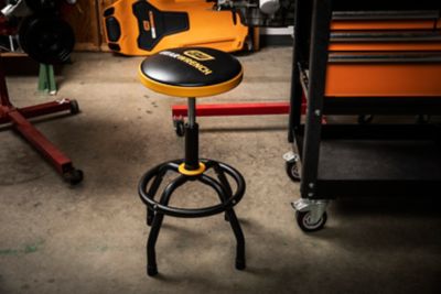 Image showing  Adjustable Height Swivel Shop Stool 26 in. to 31 in.