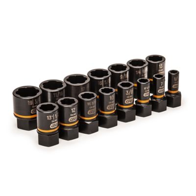 Image showing  15 pc. 1/4 in. & 3/8 in. Drive Bolt Biter Impact Extraction Socket Set