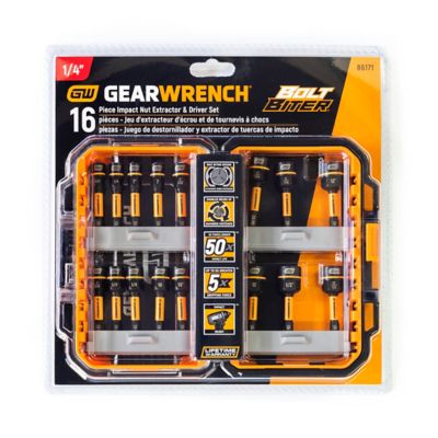 Image showing 6 th GEARWRENCH 16 pc. Bolt Biter Nut Extractor & Driver Set
