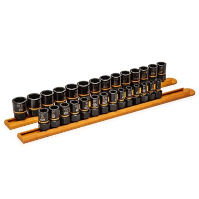 GearWrench 28 pc. 1/4 in. & 3/8 in. Drive Bolt Biter Impact Extraction Socket Set