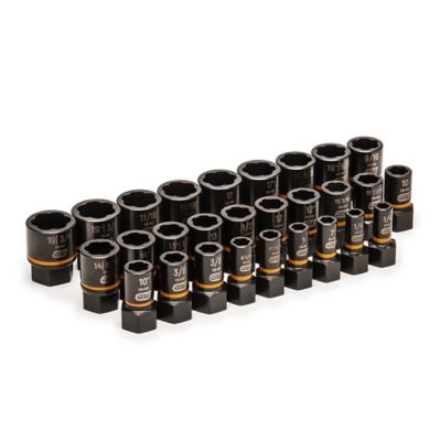 Image showing  28 pc. 1/4 in. & 3/8 in. Drive Bolt Biter Impact Extraction Socket Set