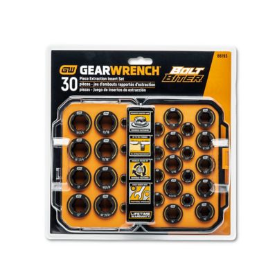 Image showing 9 th GEARWRENCH 30 pc. Bolt Biter SAE/Metric Wrench Insert Set