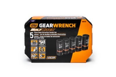 Image showing 5 th GEARWRENCH 5 pc. 1/2 in. Drive Bolt Biter Deep Extraction Socket Set
