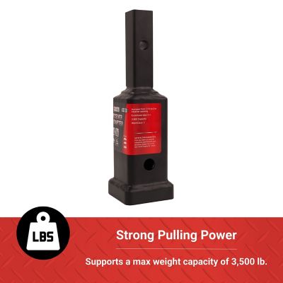 Image showing  Receiver Adapter, Converts 1-1/4 in. to 2 in. Hitch, Matte Black