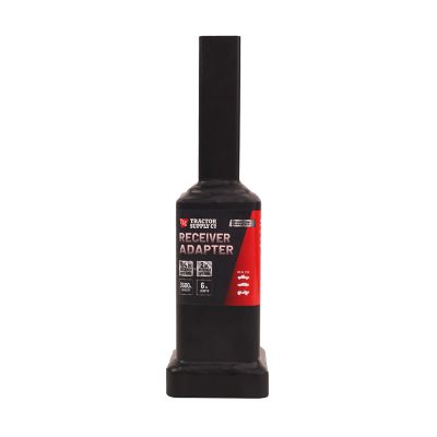 Image showing 7 th Tractor Supply Receiver Adapter, Converts 1-1/4 in. to 2 in. Hitch, Matte Black