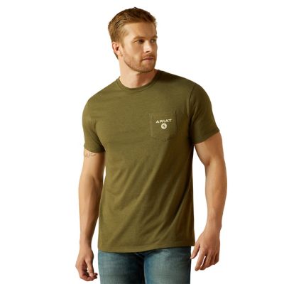 Image showing  Men's Ariat Roped Diamond Graphic Crew Neck Short-Sleeve T-Shirt