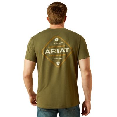 Ariat Men's Ariat Roped Diamond Graphic Crew Neck Short-Sleeve T-Shirt