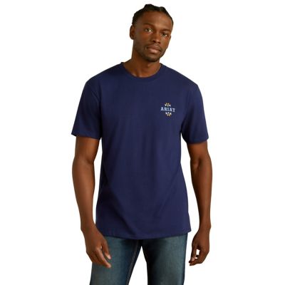 Image showing  Men's Ariat Woven West Graphic Crew Neck Short-Sleeve T-Shirt