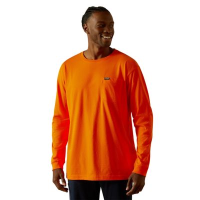 Ariat Men's Cotton Strong Standard Pocket Long Sleeve Work T-Shirt