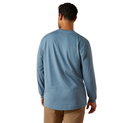 Image showing 1 th Ariat Men's Workman Logo Work Crew Neck Long-Sleeve T-Shirt