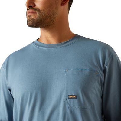Image showing 2 th Ariat Men's Workman Logo Work Crew Neck Long-Sleeve T-Shirt