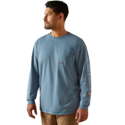 Image showing  Men's Workman Logo Work Crew Neck Long-Sleeve T-Shirt