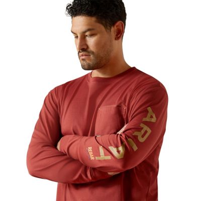 Image showing 2 th Ariat Men's Workman Logo Work Crew Neck Long-Sleeve T-Shirt