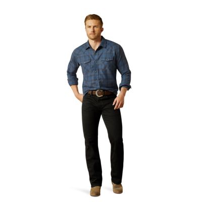 Image showing  Men's Holland Retro Long-Sleeve Button-Down Shirt