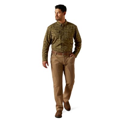 Image showing  Men's Flannel Durastretch Collared Long-Sleeve Work Shirt