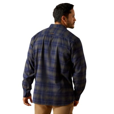 Image showing  Men's Flannel Durastretch Collared Long-Sleeve Work Shirt