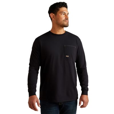 Image showing 1 th Ariat Men's Workman Born For This Work Crew Neck Long-Sleeve T-Shirt