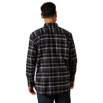Image showing 1 th Ariat Men's Flannel Durastretch Collared Long-Sleeve Work Shirt
