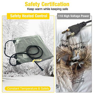 Image showing  AIR12-IN-HP Outdoor Heated Wooden Cat House with Heating Pad Insulation Liner