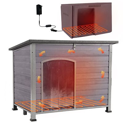 Aivituvin Heated Outdoor Dog House Adjustable Temperature & Timer