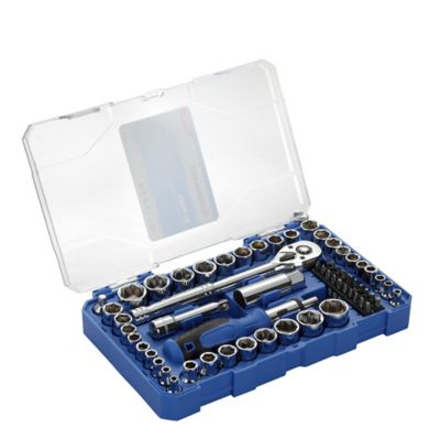 Image showing  1/4 in. and 3/8 in. Drive SAE/Metric Socket Set, 62 pc.